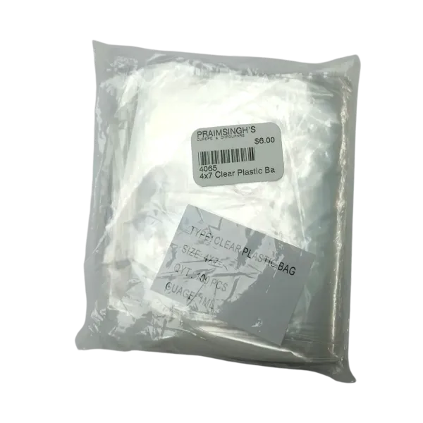 100PCS - 4x7 Plastic Bags