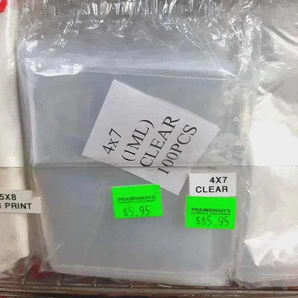 100pcs Clear 4x7 - Bags