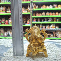 Brass Sitting Ganesh Murti- Approx 3.5 Inches