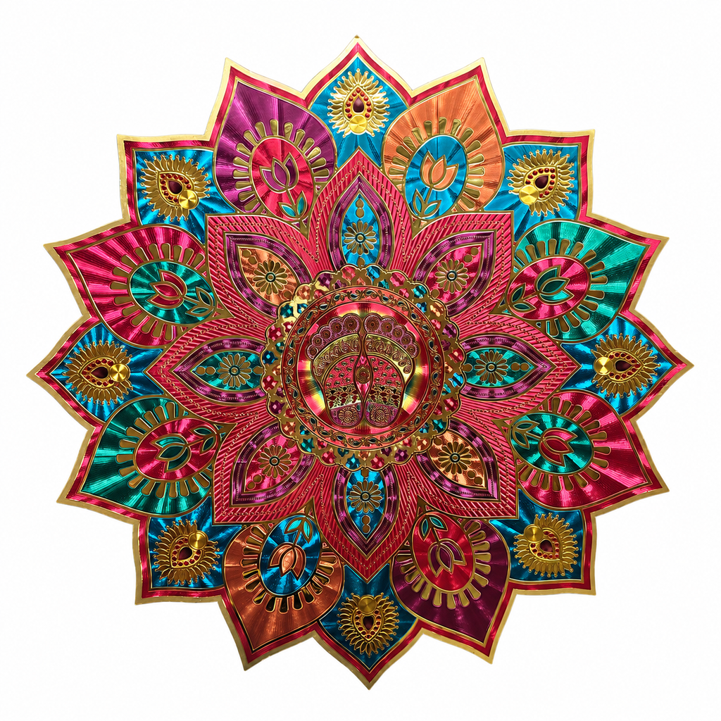 Golden Rangoli Stickers Approx 19 Inches- #1