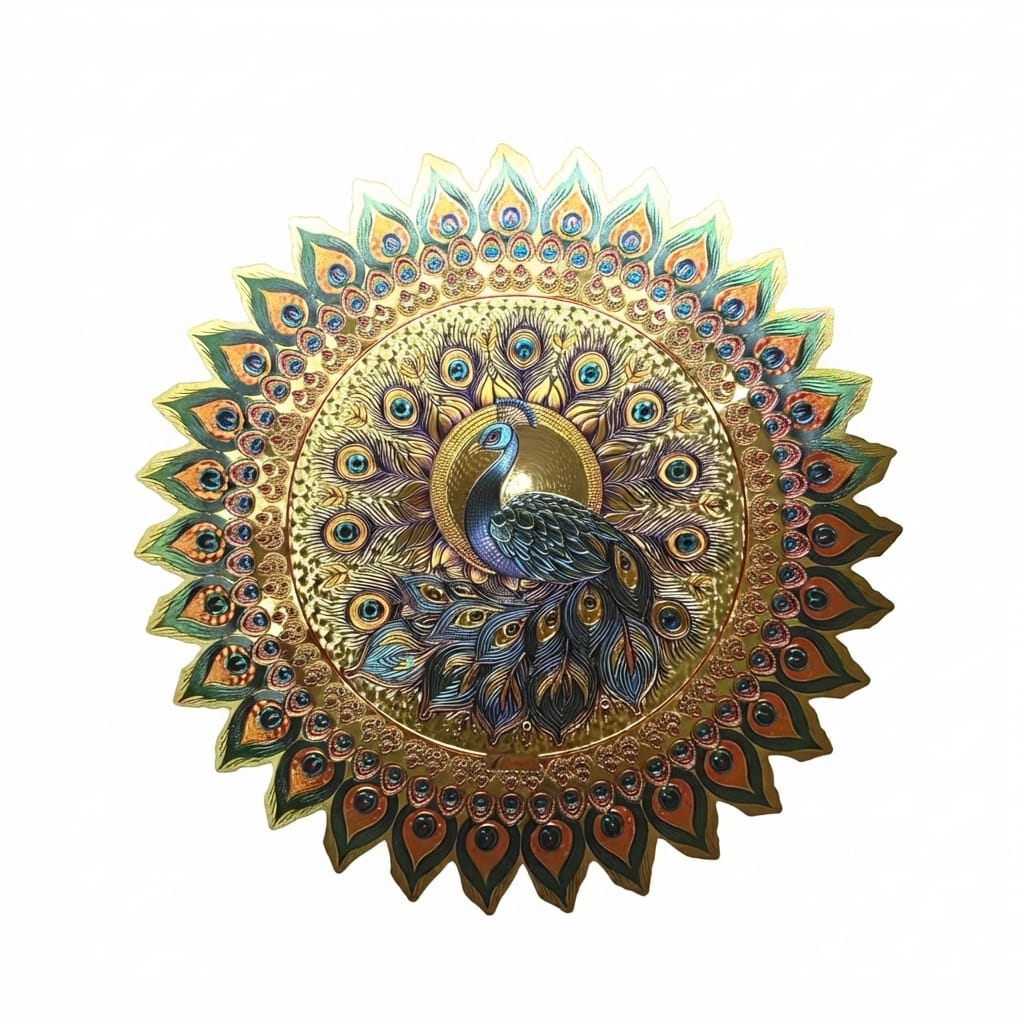 Golden Rangoil Stickers Approx 10 Inches- #8
