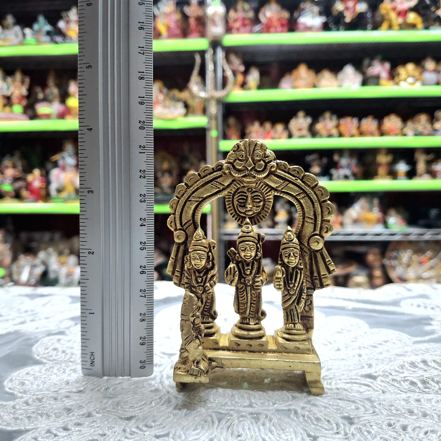 Brass Ram Darbar Murti- Approx 4 Inches