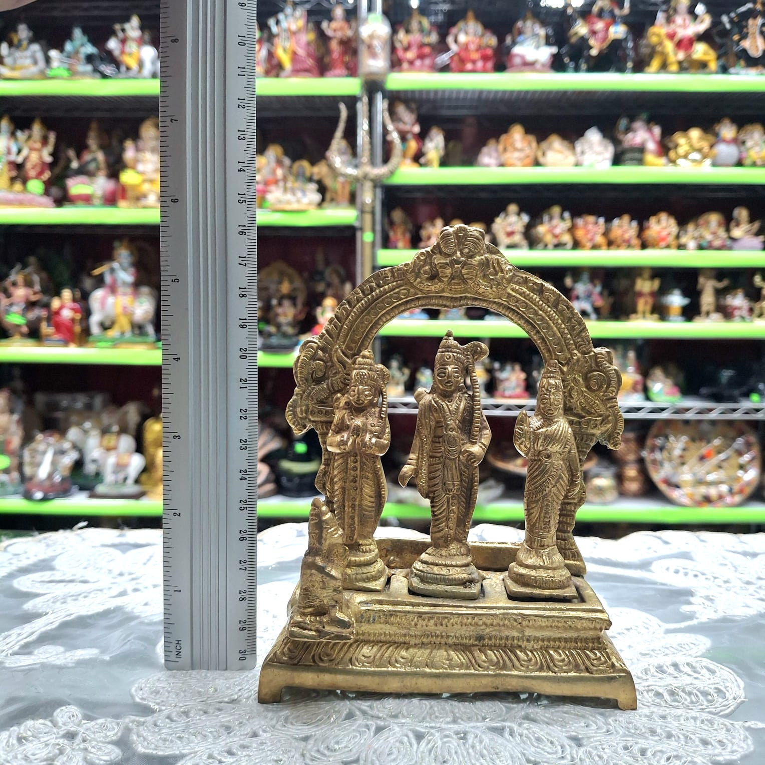 Brass Ram Darbar Murti- Approx 6 Inches