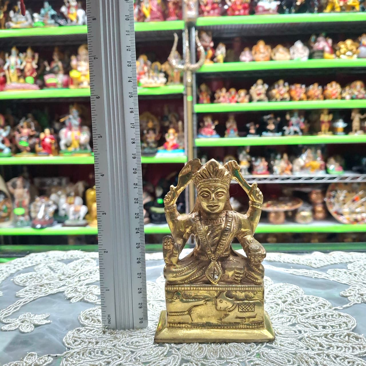 Brass Santoshi Murti- Approx 4.5 Inches