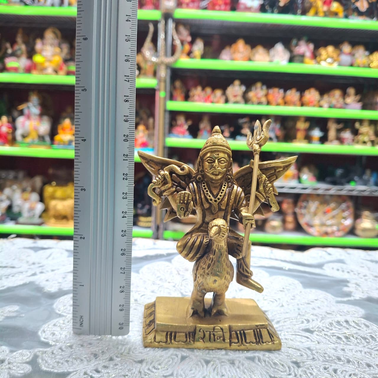 Brass Shanideo Murti- Approx 4.5 Inches
