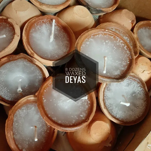 1 Case - 8 Dozens Regular Sized Waxed Deyas