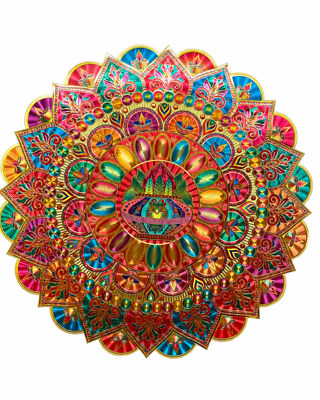 Golden Rangoli Stick Approx 19 Inches- #1