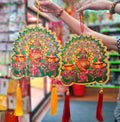 Shubh Labh Peacock Design Hanging Decor- Approx 10''x9''