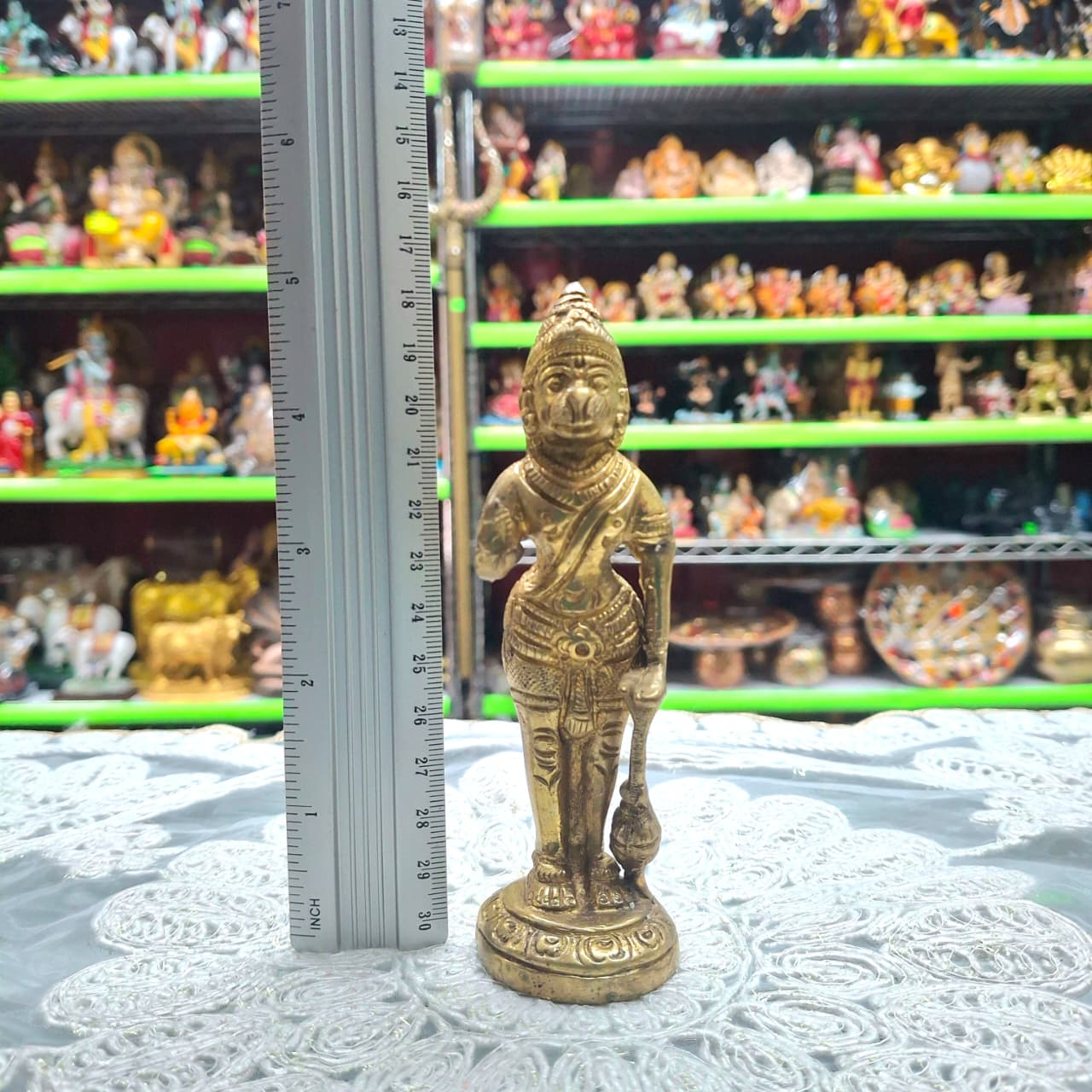 Brass Standing Hanuman Murti- Approx 5 Inches