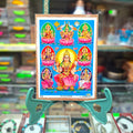 Wooden Sri Astalakshmi Picture- Approx 7''x5''