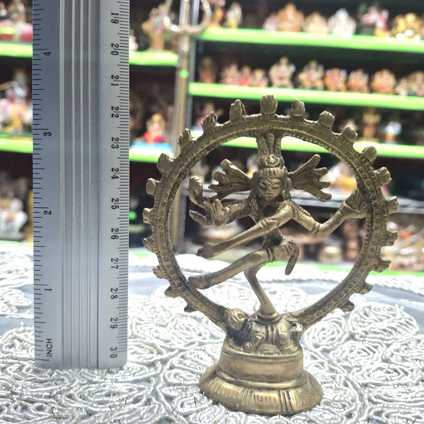 Brass Shiva Nataraja Murti- Approx 3.5 Inches