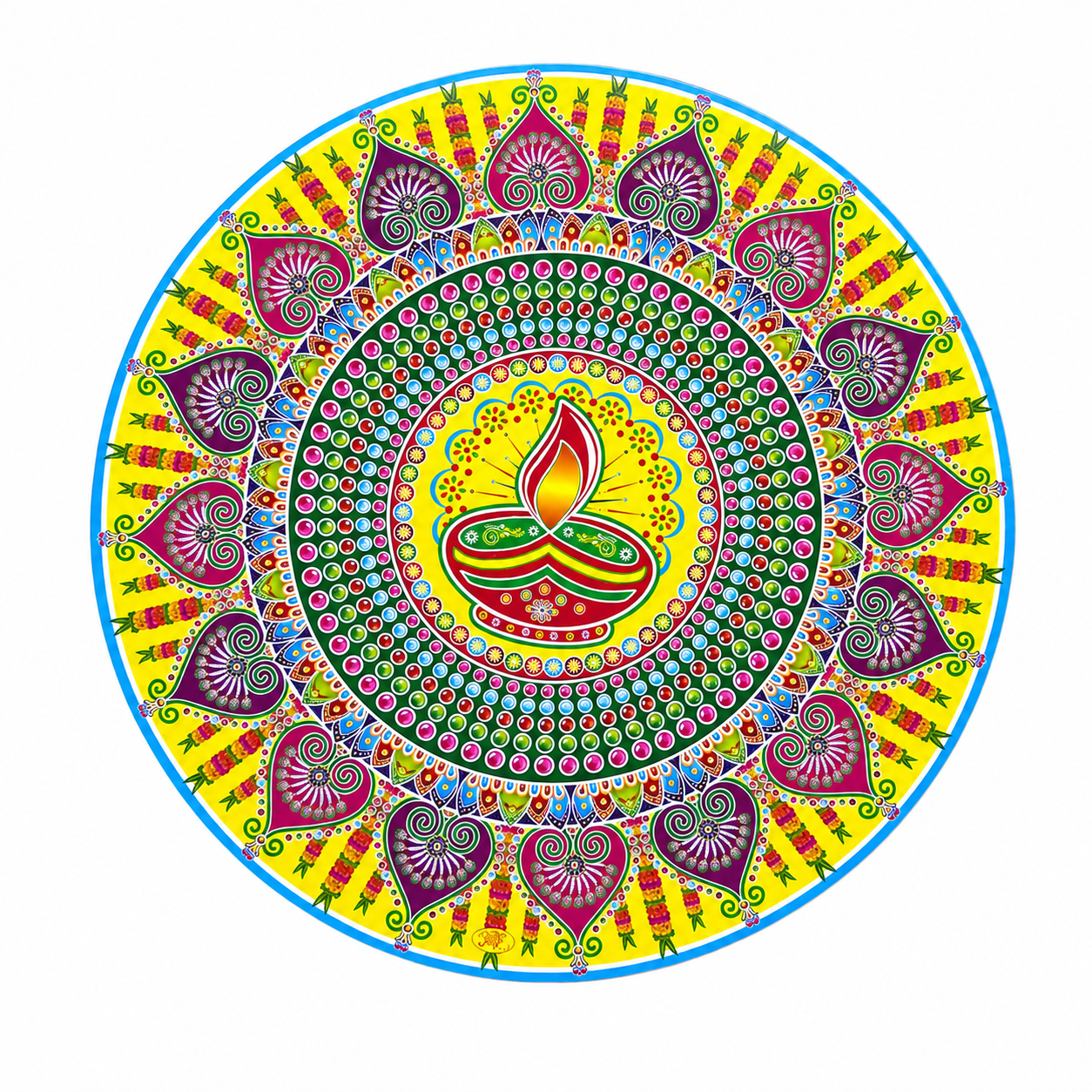 Rangoli Stickers Approx 17 Inches- #3