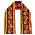 Red & Gold Murti Shawl- Approx 14.5''x2''
