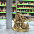 Brass Shiva Family Murti- Approx 3.5 Inches
