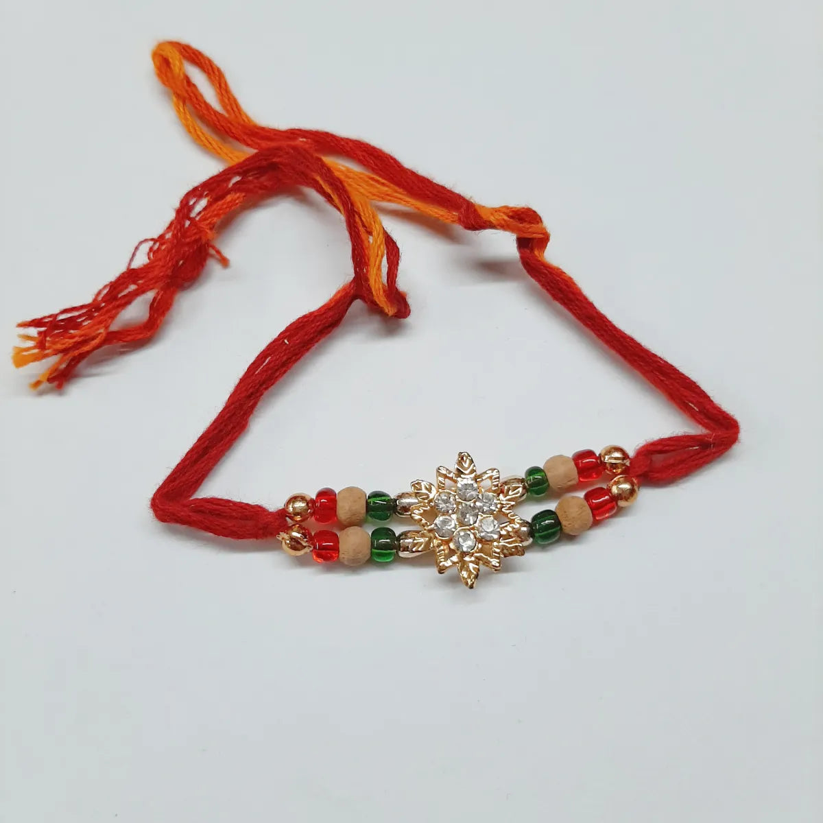Beaded Sandal Wood Rakhi #2064