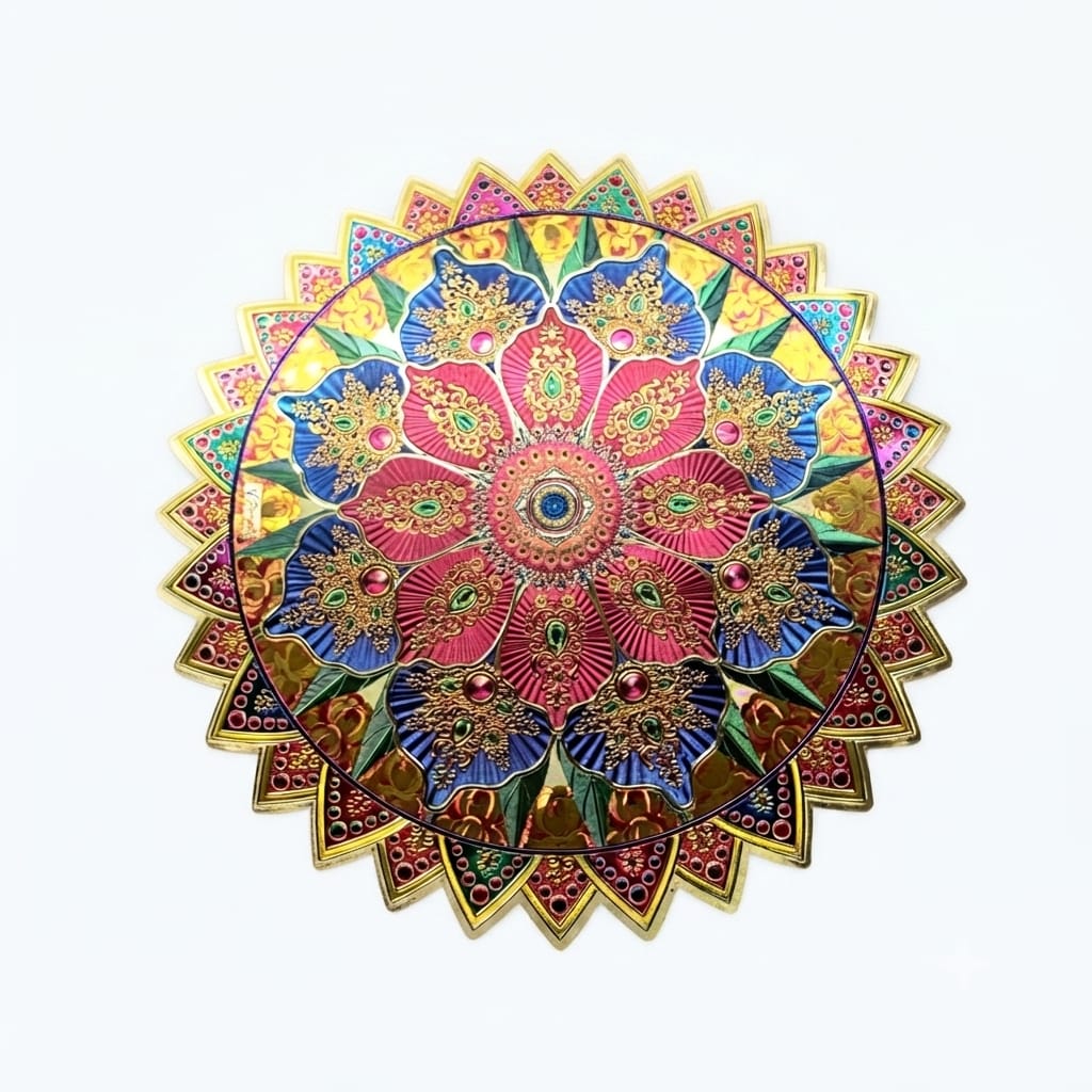 Golden Rangoil Stickers Approx 10 Inches- #8