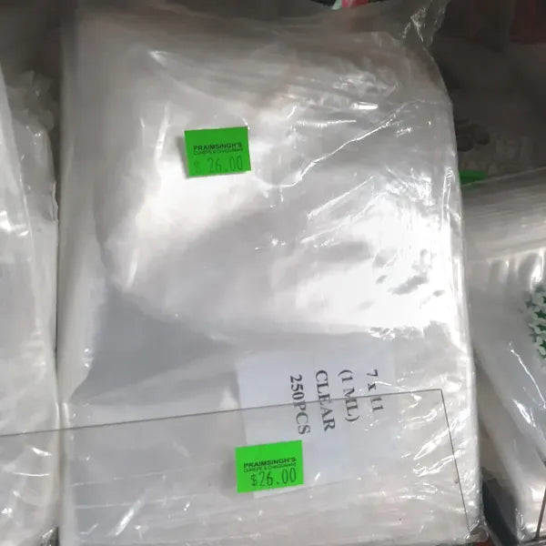 250pcs 7x11 Clear Bags