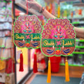 Shubh Labh With Ganesh Hanging Decor- Approx 9.5''x9''