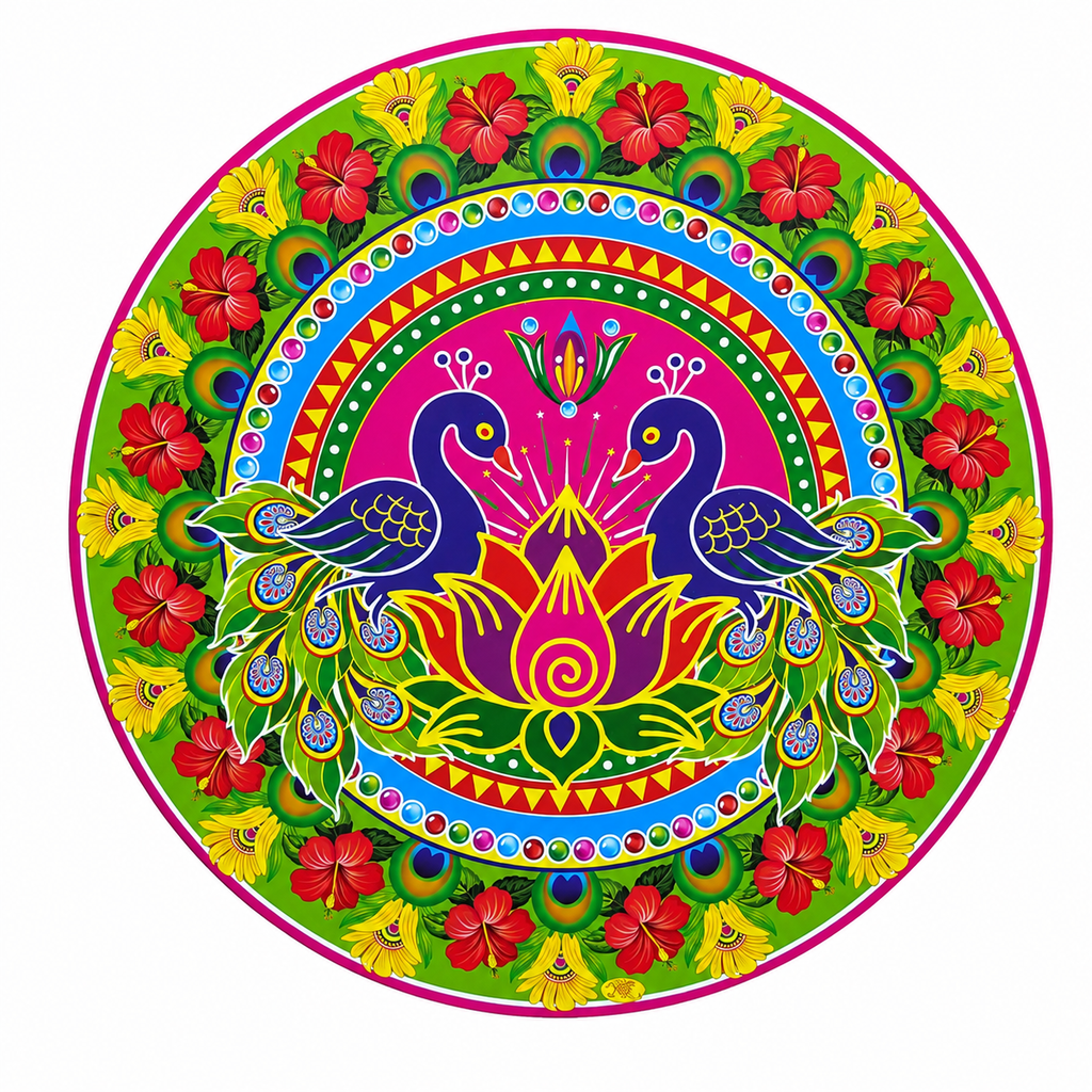 Rangoli Stickers Approx 17 Inches- #3