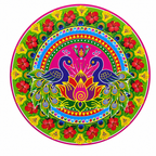 Rangoli Stickers Approx 17 Inches- #3