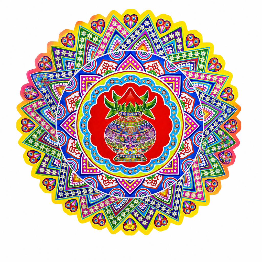 3D Rangoli Stickers Approx 19 Inches- #2