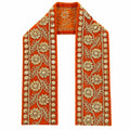 Orange & Gold Murti Shawl- Approx 16''x2''