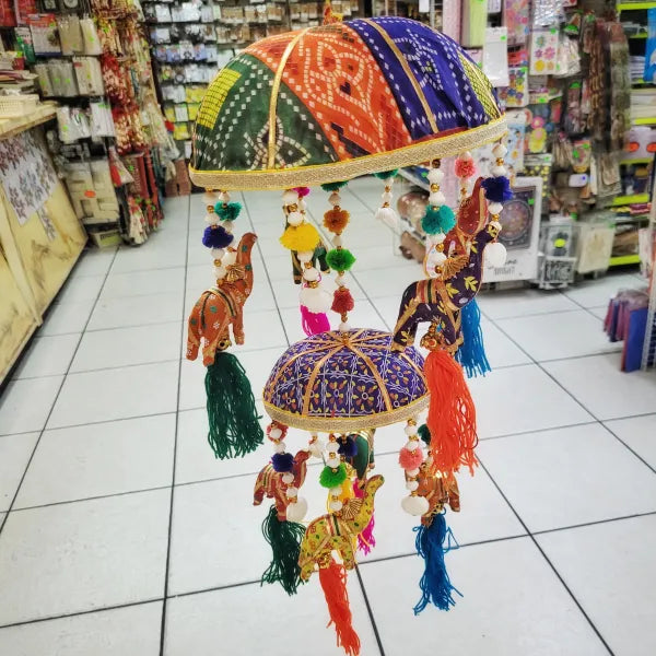 Large Gujarat Elephant Dangler (30" long)