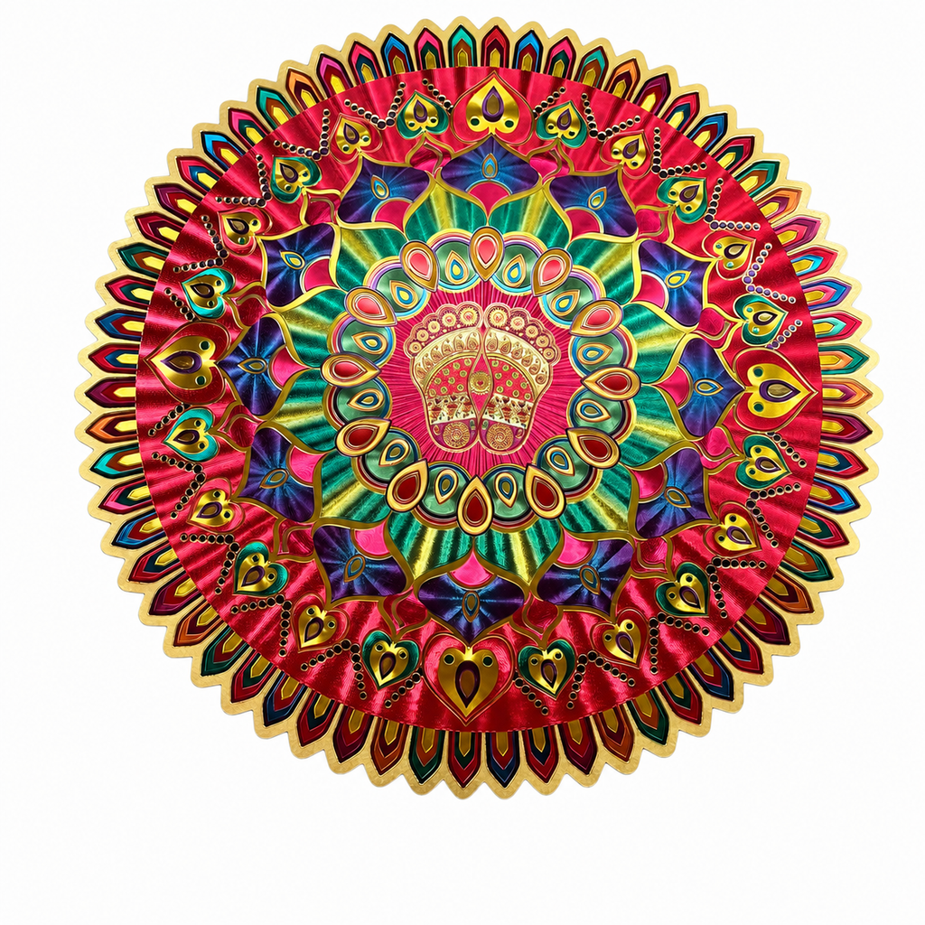 Golden Rangoli Stickers Approx 19 Inches- #1