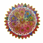Transparent Rangoli Poster Approx 10 Inches- #5