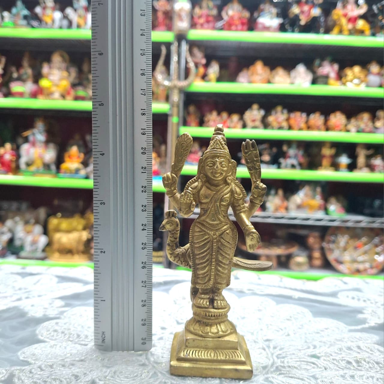 Brass Murgan Murti- Approx 4.5 Inches