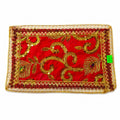 Red & Gold Altar Cloth- Approx 12''x8''