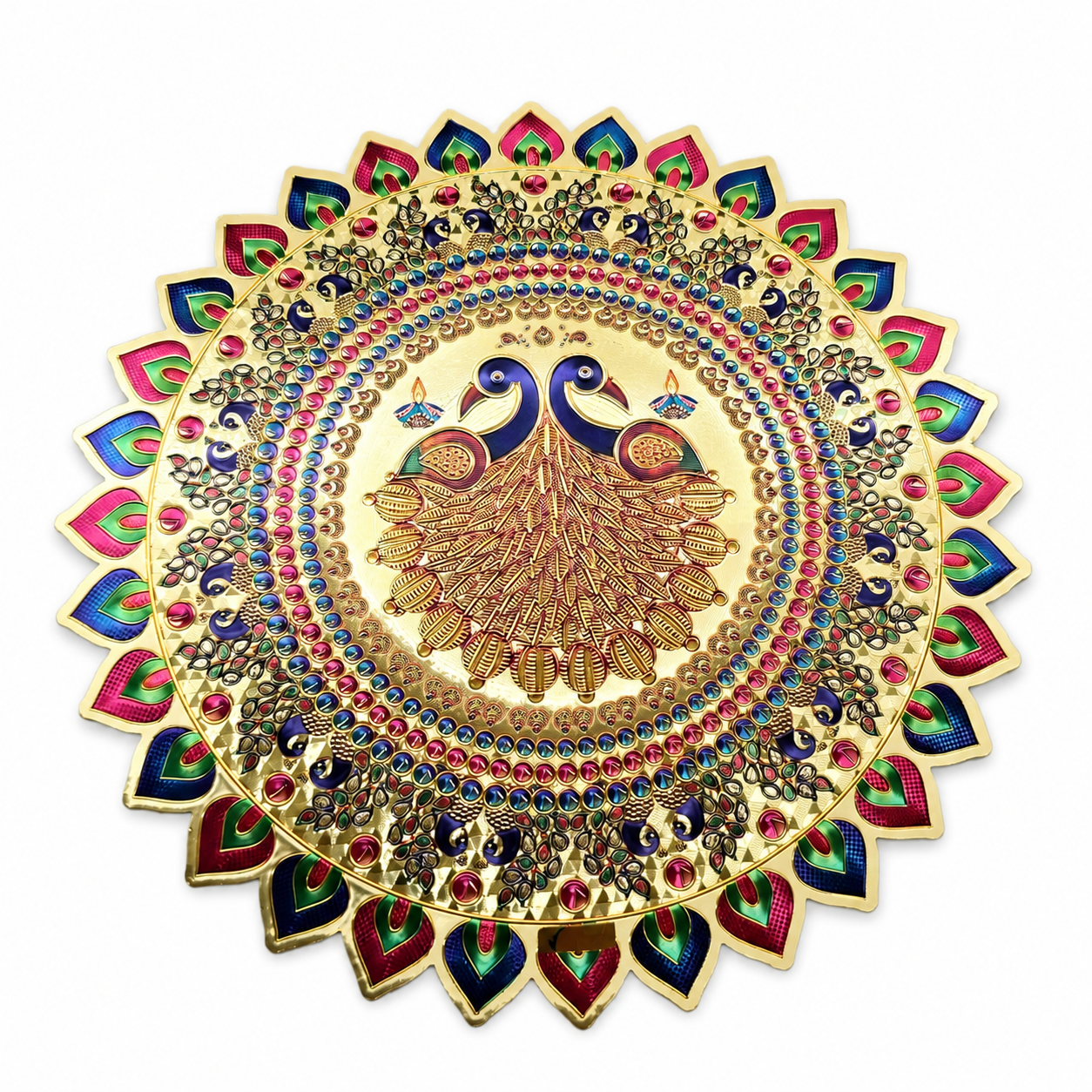 Golden Rangoli Sticker Approx 10 Inches- #8