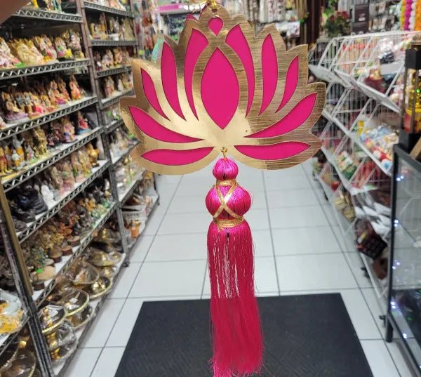 3pc Lotus Dangler - Pink, Yellow & Red Set