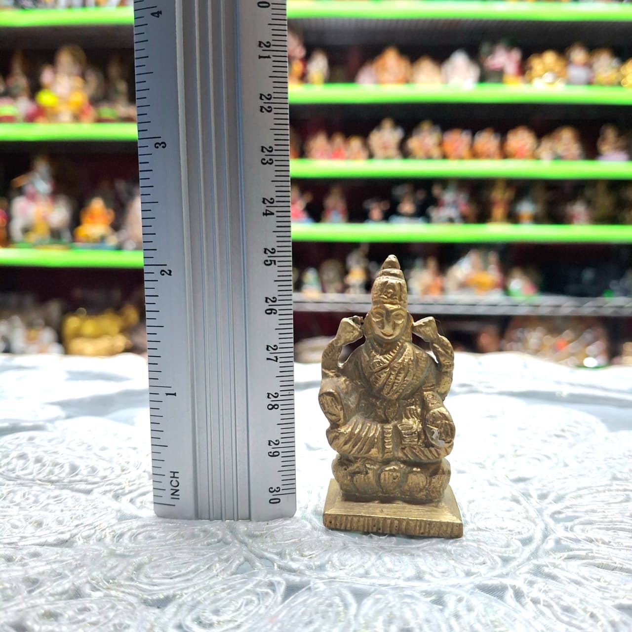 Brass Laxmi Murti- Approx 2 Inches