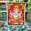 Wooden Ganesh Picture- Approx 11''x9''