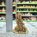 Brass Kneeling Hanuman Murti- Approx 3.5 Inches