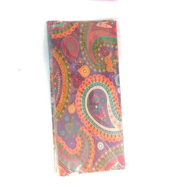 50 Paisley Sweet Bag - 11" X 5"