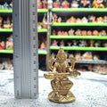 Brass Saraswati Murti- Approx 2.5 Inches