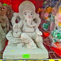Eco Friendly Clay Ganesh- 9 1/2 Inches