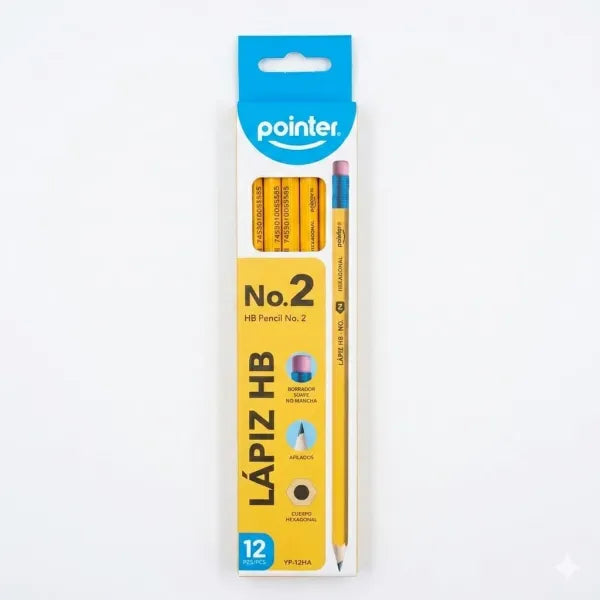 12 PCS NO.2 HB Pencils