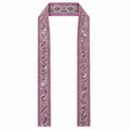 Pink & Gold Decorative Murti Shawl- Approx 40''x2''