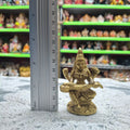 Brass Saraswati Murti- Approx 3 Inches