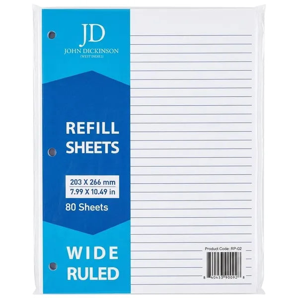 Refill Sheets