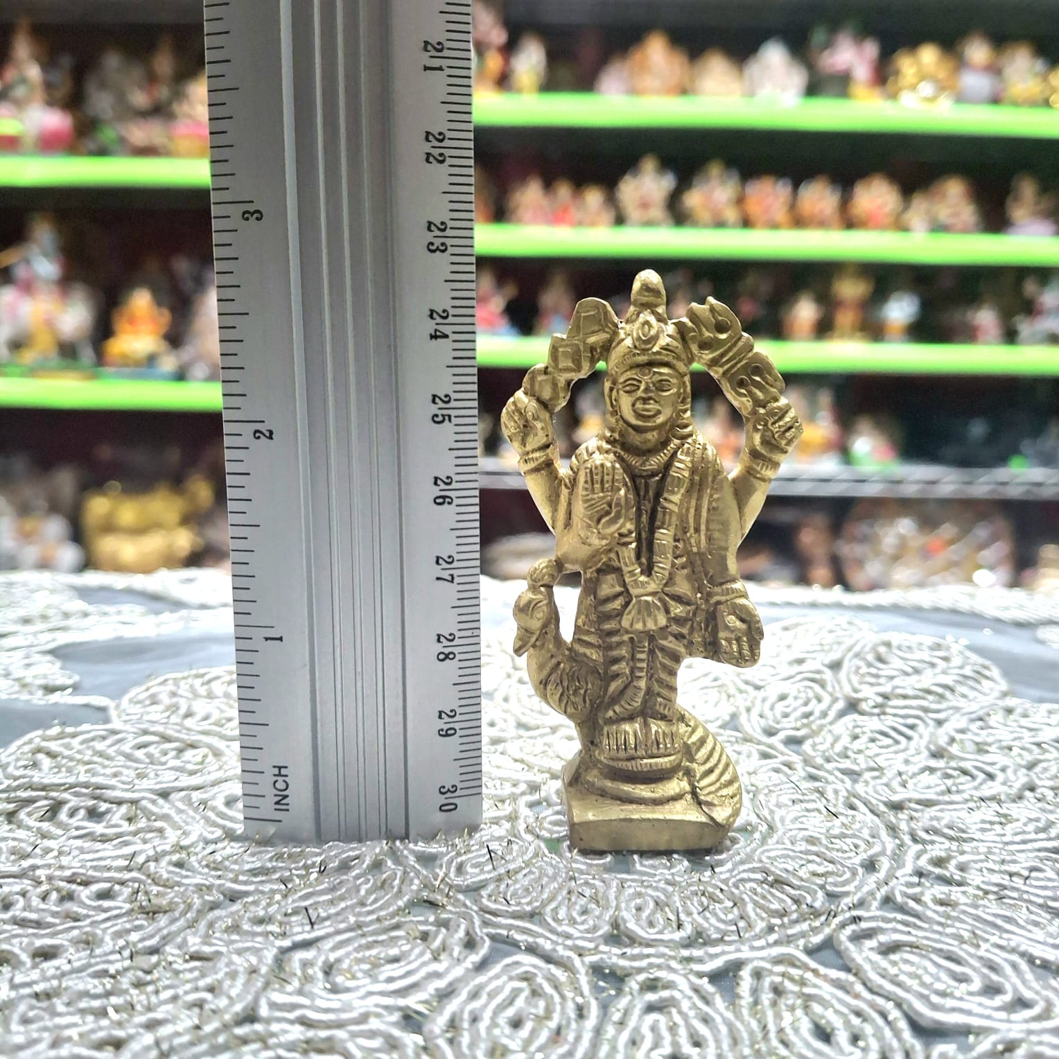 Brass Murgan Murti- Approx 3 Inches