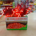 Red linear led six point lights