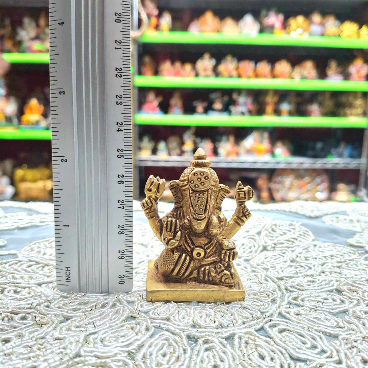 Brass Ganesh Murti- Approx 2 Inches