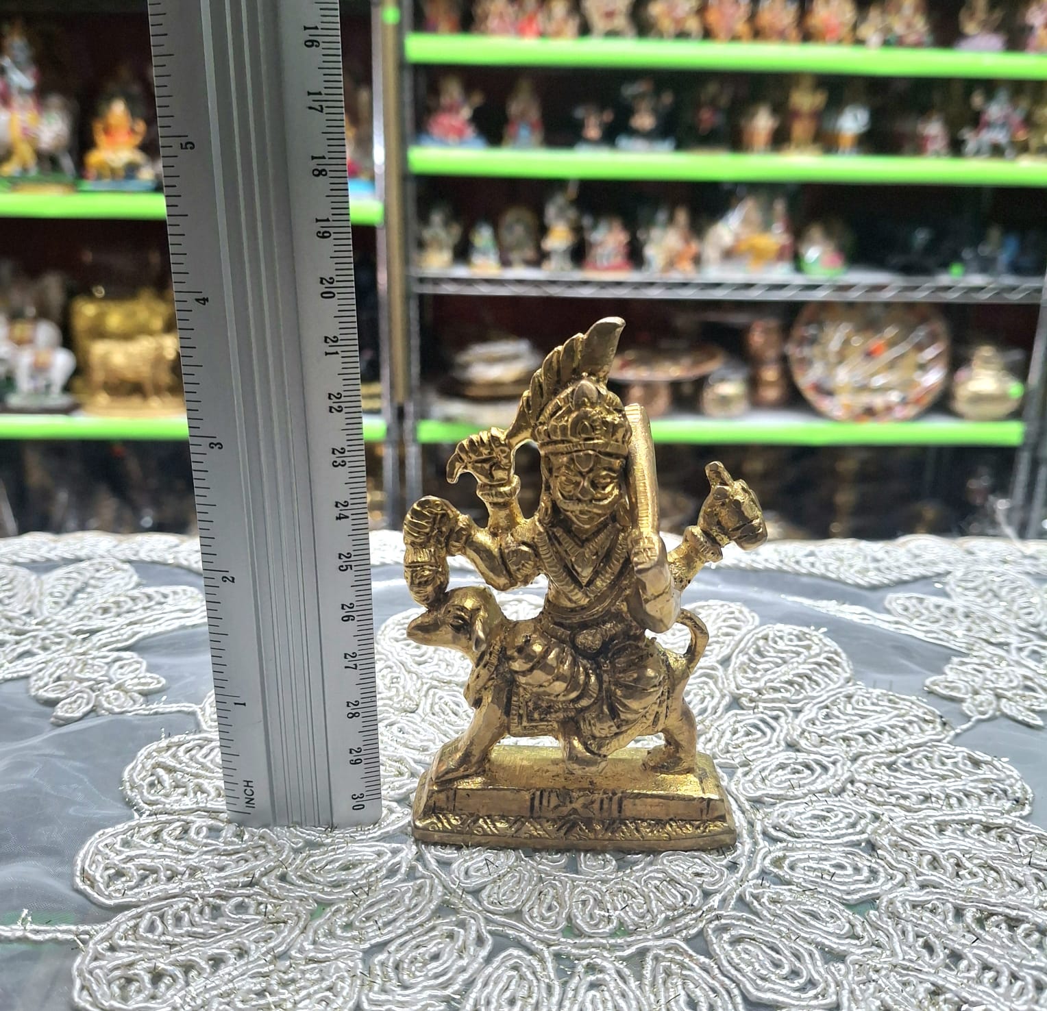 Brass Kal Bhairo Baba Murti- Approx 4 Inches