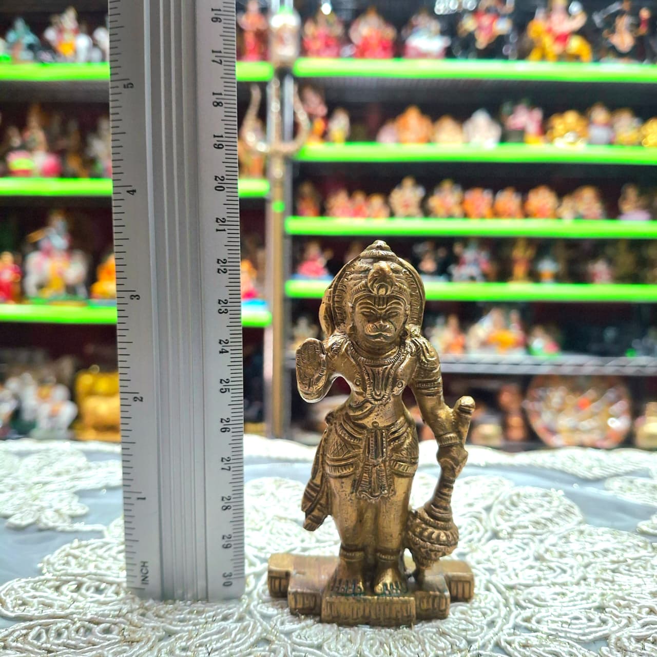 Brass Standing Hanuman Murti- Approx 3.5 Inches