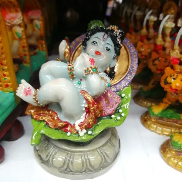 Baby Krishna Gray Base -Height - 5 Inches Base- 3 Inches Approx