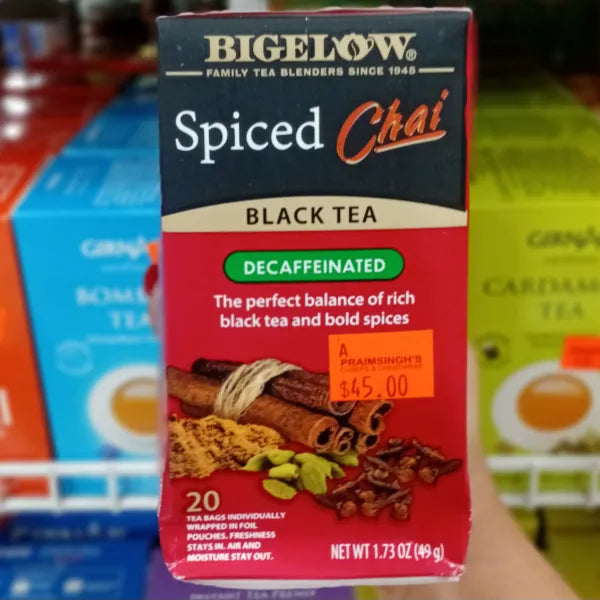 Bigelow Spiced Chai Black Tea Decaffeinated
